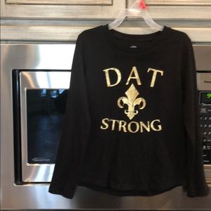 New Orleans Saints youth girls long sleeve shirt